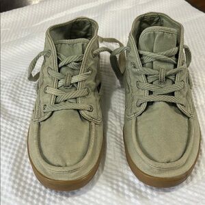 Sanuk Women's Green Canvas Shoes